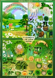 LUCKY LEPRECHAUNS - DECOUPAGE/BACKGROUND KIT
