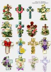 VINTAGE CROSSES COLLAGE SHEET