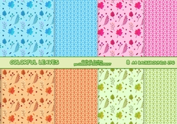 COLORFUL LEAVES A4 BACKGROUND KIT