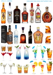 HOUSE BAR DECOUPAGE