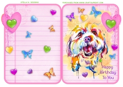 HAPPY BIRTHDAY PUPPY QUCK CARD