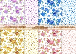 ROMANTIC ROSES A4 BACKGROUND KIT