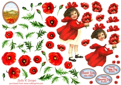 POPPY DAY DECOUPAGE