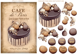 Image of cup1048554_102747 - CAFE DE PARIS - COCOLATE CAKE TOPPER