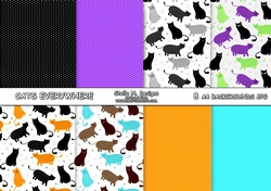 MINKIES EVERYWHERE A4 BACKGROUND KIT