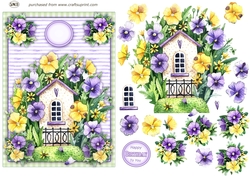 HAPPY HOME DECOUPAGE TOPPER