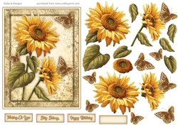 AUTUMN BUTTERFLY DECOUPAGE TOPPER