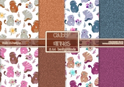 CHUBBY MINKIES A4 BACKGROUND KIT