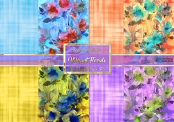 VIBRANT FLORALS A5 BACKGROUND KIT