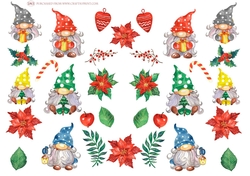 CHRISTMAS GNOMES DECOUPAGE