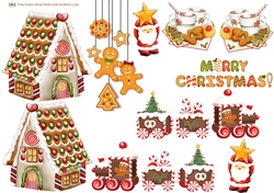 GINGERBREAD HOUSE DECOUPAGE