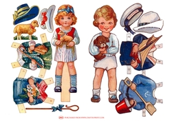 MARY AND TIMMY PAPERDOLL