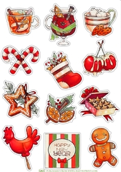 HAPPY NEW YEAR STICKERS