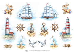 NAUTICAL DECOUPAGE