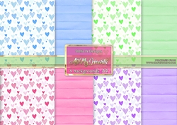 ALL MY HEARTS A4 BACKGROUNDS