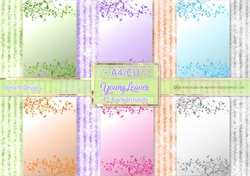 YOUNG LEAVES A 4/CU  BACKGROUND KIT
