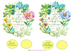 WILDFLOWER CIRCLES TOPPERS