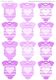 NEW BABY GIFT TAGS PURPLE