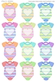 NEW BABY GIFT TAGS MULTI COLOR