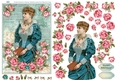 VINTAGE LADY 2 DECOUPAGE TOPPER