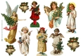 VICTORIAN CHRISTMAS ANGELS DECOUPAGE