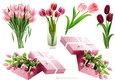 TULIPS IN PINK DECOUPAGE