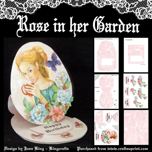 Rose in her garden