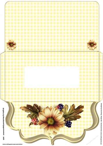 Dahlia Money Voucher envelope