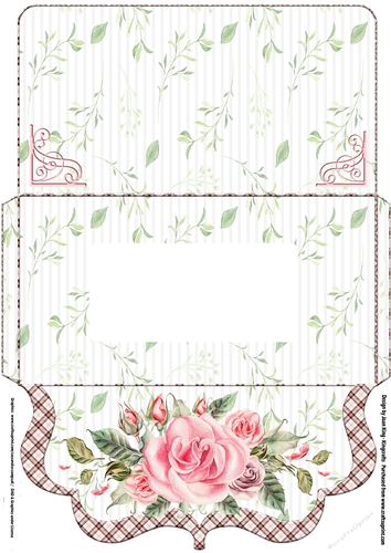 Pink Rose money voucher wallet