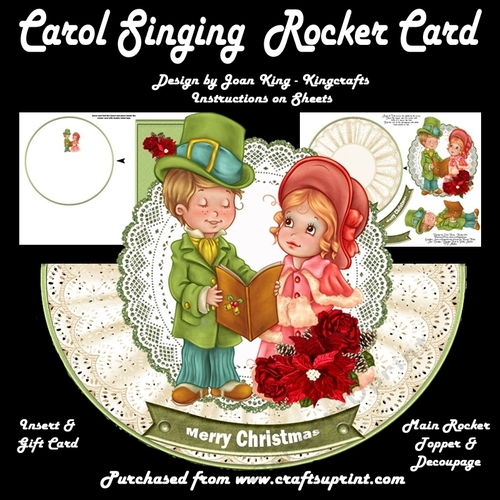 Carol Singers Rocker Card
