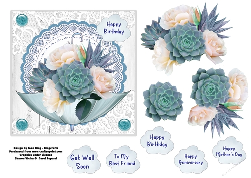 Umbrella of flowers 2