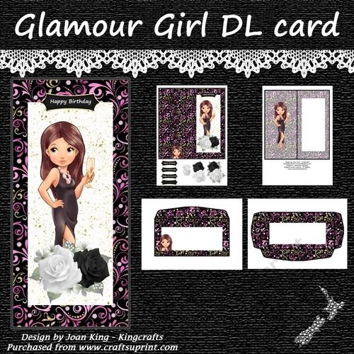 Glamour Girl  DL card