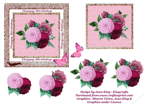 Magenta Roses for a birthday