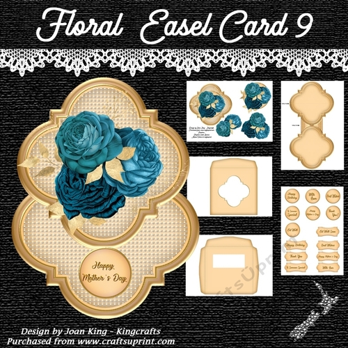 Floral Easel Card 9