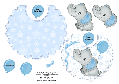 Baby boy bib