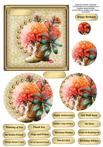 Boot of flowers 5