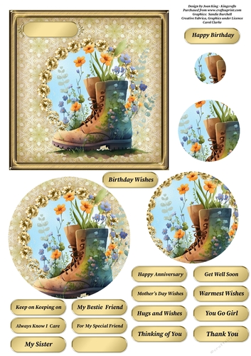 Boot of flowers 7