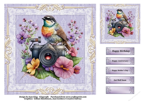 Bird in flowers 2