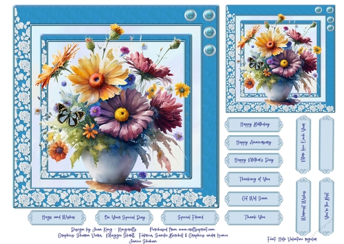 Pot of flowers 4
