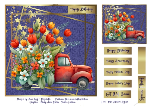 Truck of flowers 1