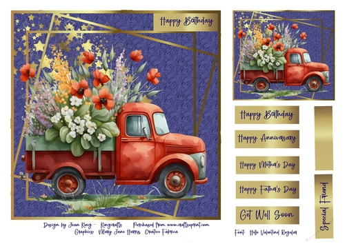 Truck of flowers 4