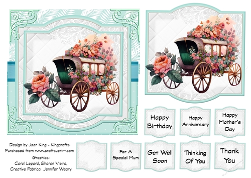 Carriage of flowers 1