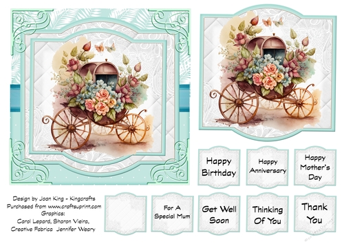 Carriage of flowers 2