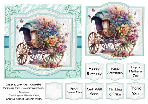 Carriage of flowers 3