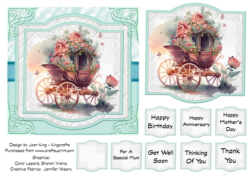 Carriage of flowers 4