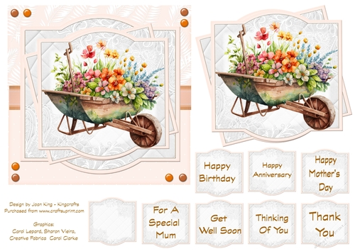 Wheelbarrow of flowers 1