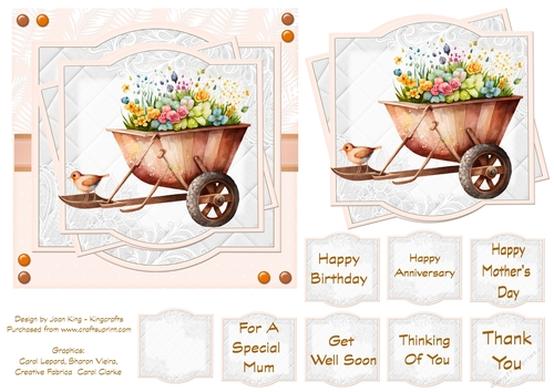 Wheelbarrow of flowers 2