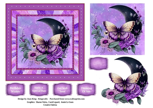 Butterfly and moon 1