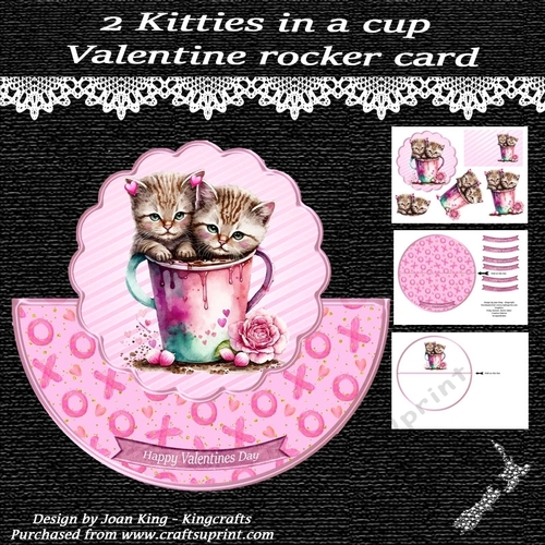 Cute kittens for Valentines Day
