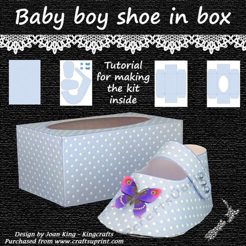 Baby Boy Shoe in a box